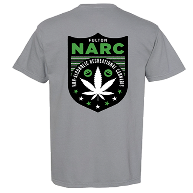 Narc Smiley Pocket Tee - Light Gray