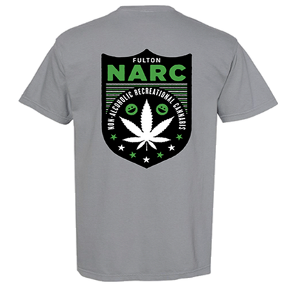 Narc Smiley Pocket Tee - Light Gray