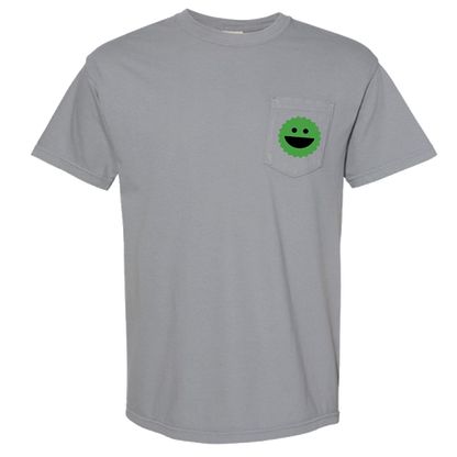 Narc Smiley Pocket Tee - Light Gray