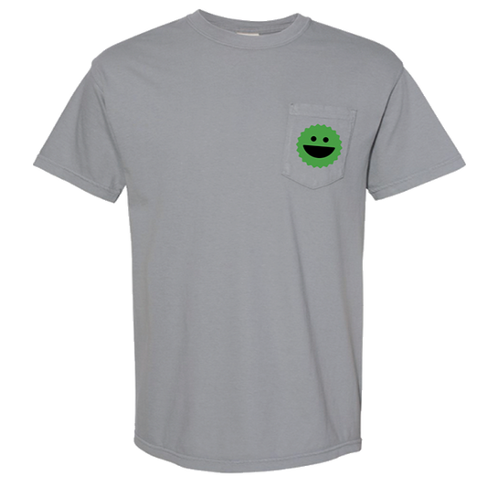 Narc Smiley Pocket Tee - Light Gray